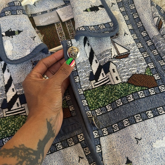 Blair Sailboat Vintage Tapestry Coat - Picture 14 of 14